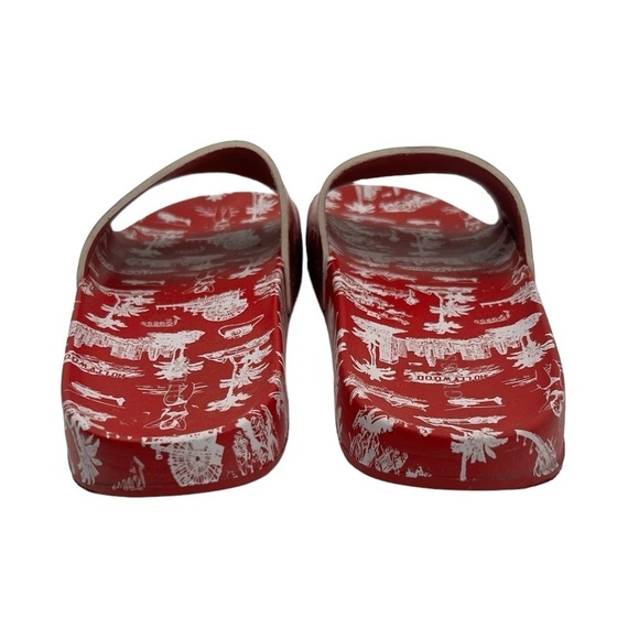 GUESS Red Savan Platform Slip On Slide Sandals Size 8 Women’s - Picture 7 of 9